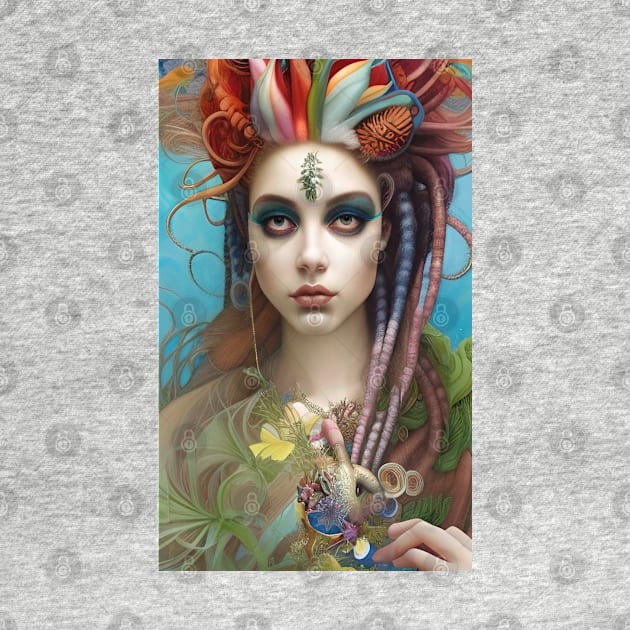 Voodoo Doll Girl - Dreadlocks Hippie Witch - Be Different WA334 - Magick Voodoo by ZiolaRosa